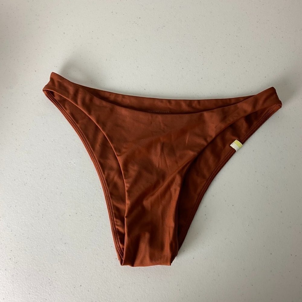 Summersalt‎ Brown Low Rise Bikini Bottoms